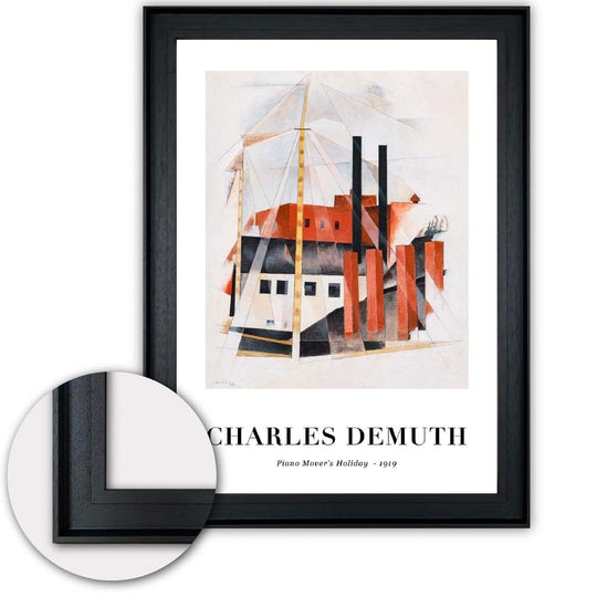 Kunsttrykk av Charles Demuth - Piano Holder Ferie Digitalt Omdannet Kunstverk 1