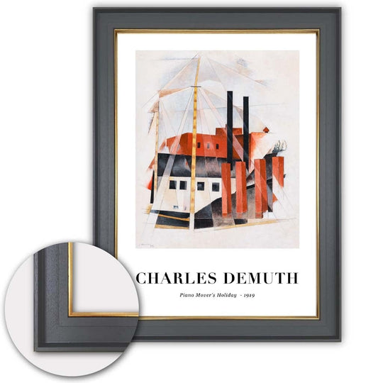 Kunsttrykk av Charles Demuth - Piano Holder Ferie Digitalt Omdannet Kunstverk 6