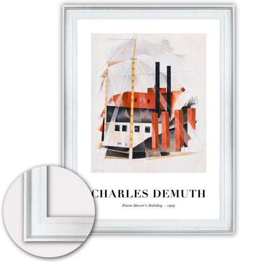 Kunsttrykk av Charles Demuth - Piano Holder Ferie Digitalt Omdannet Kunstverk 7