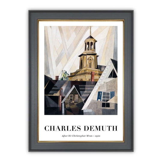 Kunsttrykk av Charles Demuth Inspirert av Christopher Wren 0