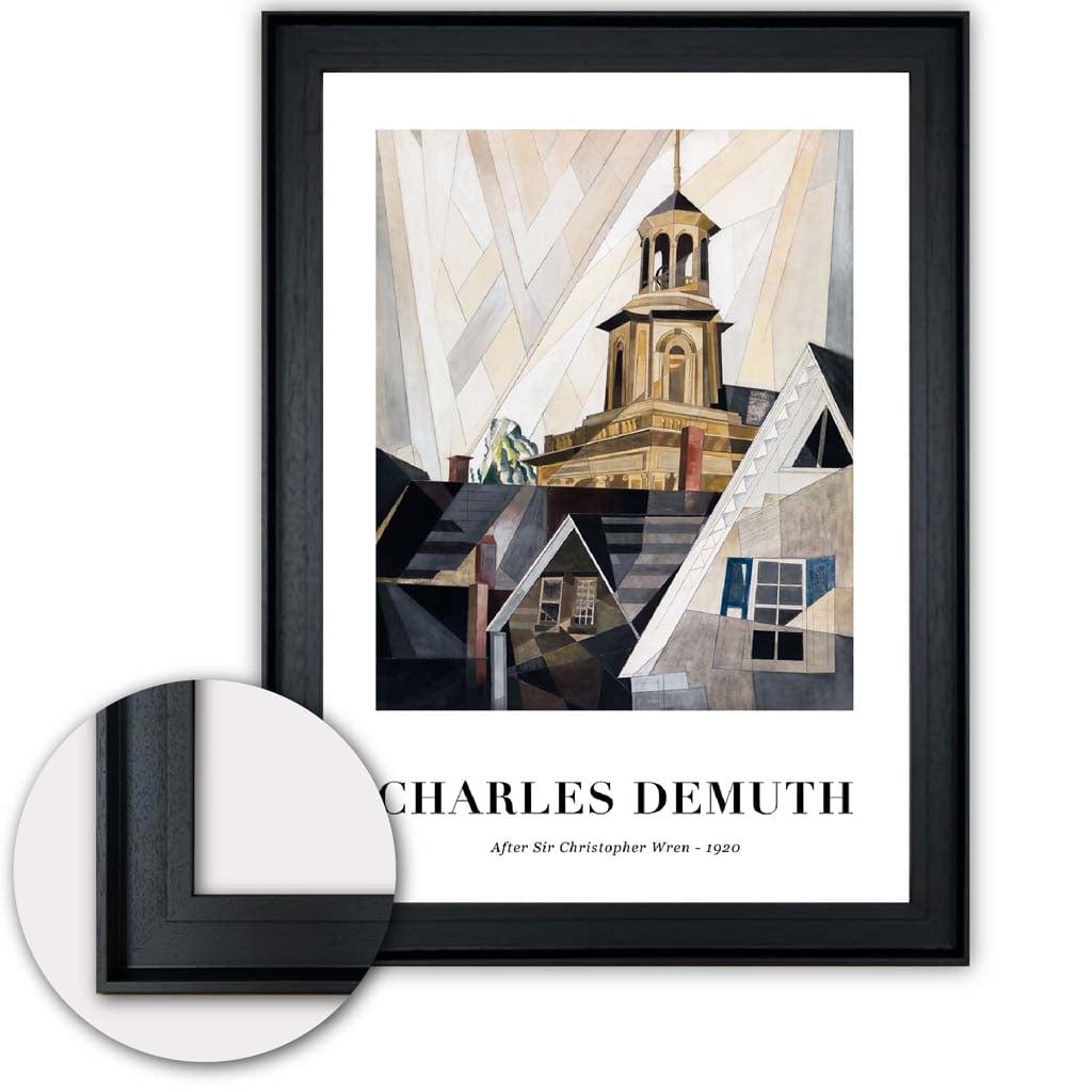 Kunsttrykk av Charles Demuth Inspirert av Christopher Wren 1