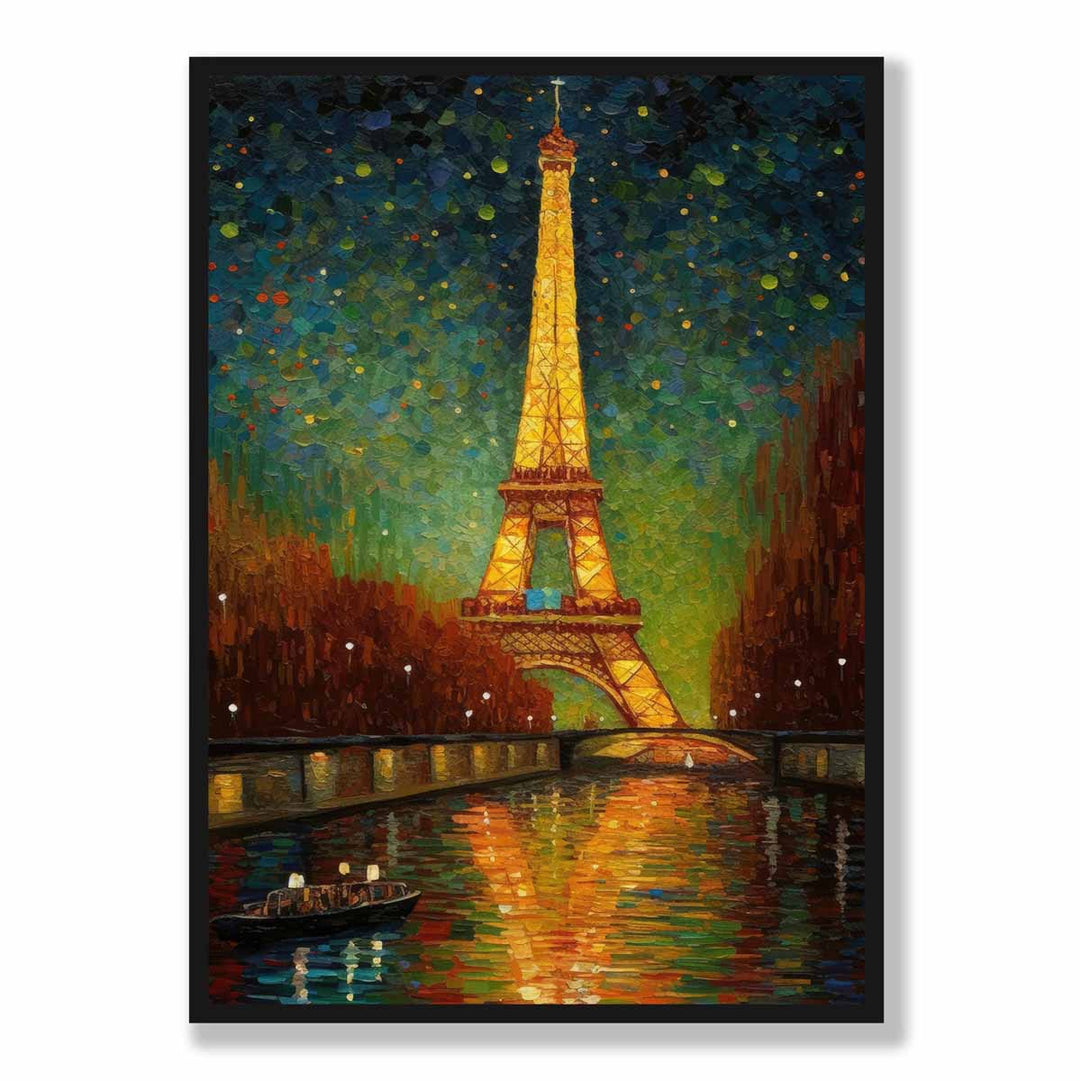 Kunsttrykk av Paris om natten 5
