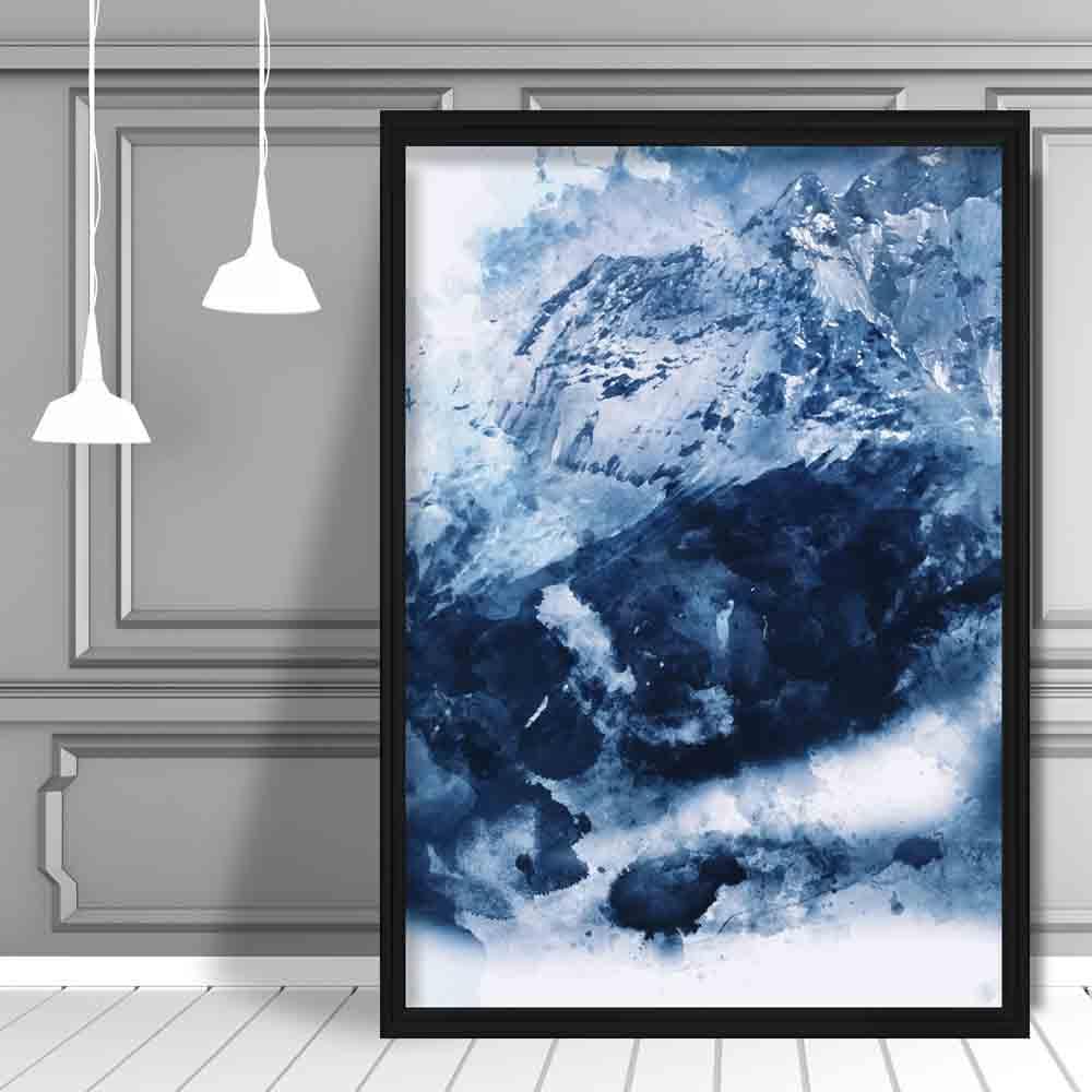 Kunstverk Abstrakt Fjellmotiv Moderne Design 1