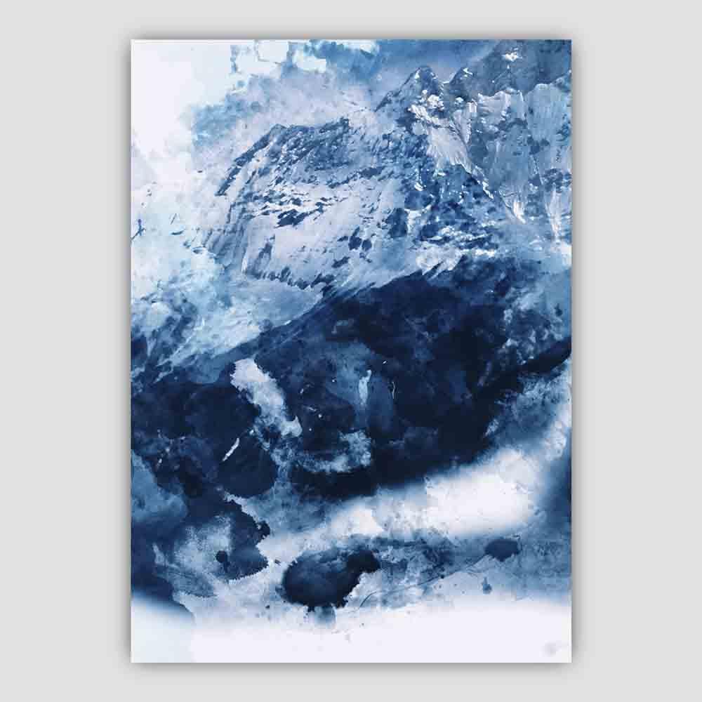 Kunstverk Abstrakt Fjellmotiv Moderne Design 3