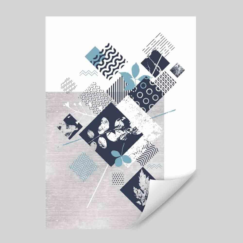 Kunstverk Geometrisk og Floral Design Moderne Stil 0