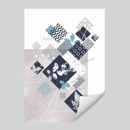 Kunstverk Geometrisk og Floral Design Moderne Stil 0