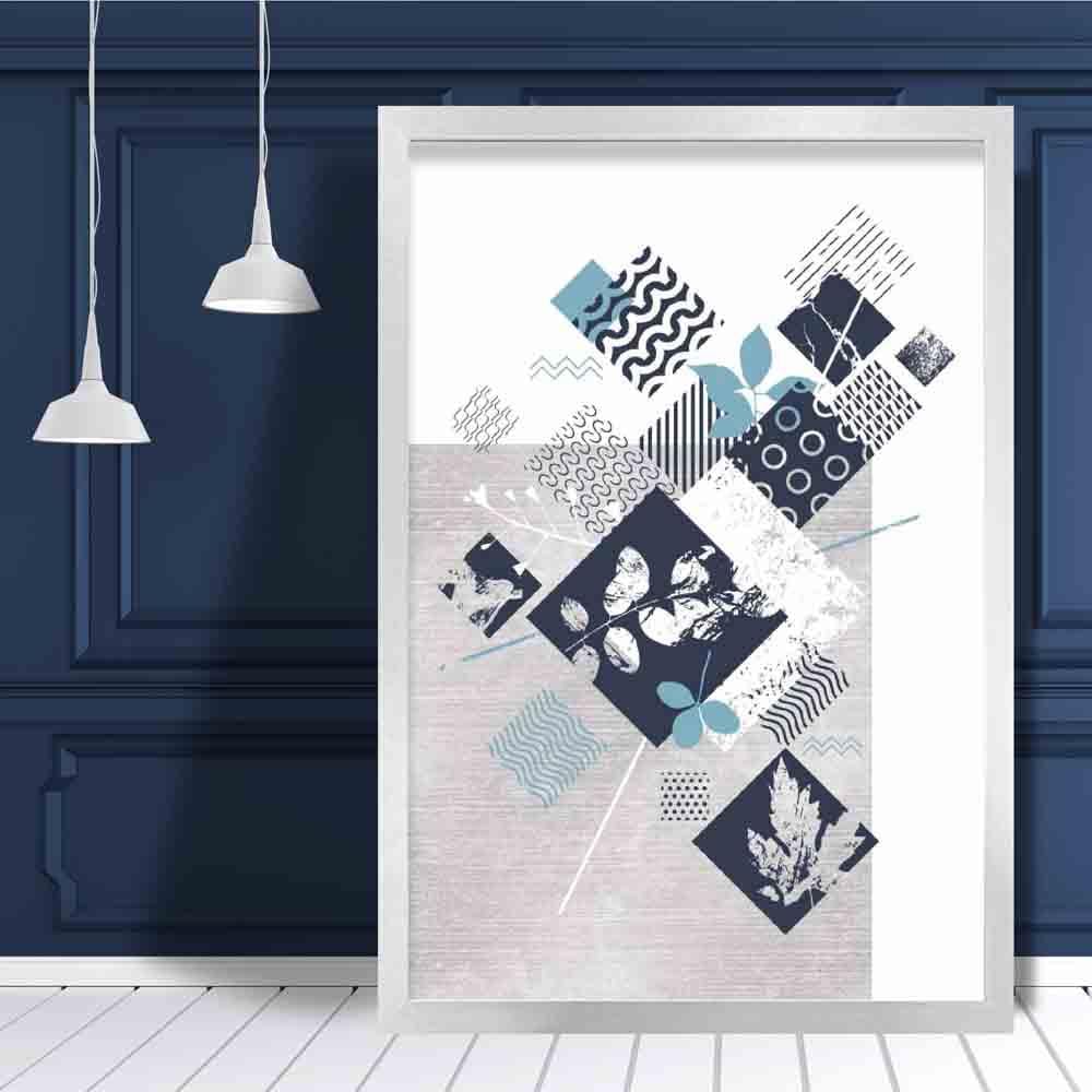 Kunstverk Geometrisk og Floral Design Moderne Stil 1