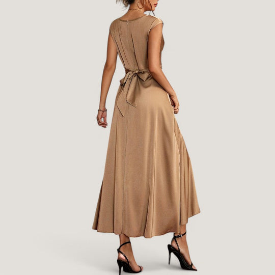 Kvinne Aftenkjole Uten Ermer Satin Polyester 8
