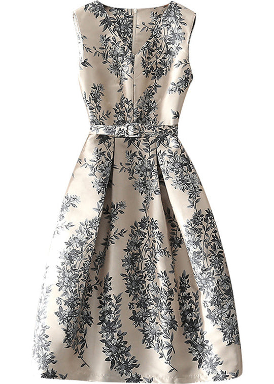 Kvinne Aprikos Kjole med Glidelås 4