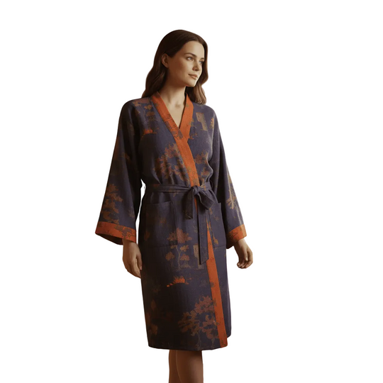 Kvinne Badekåpe Kimono Retrodesign 0