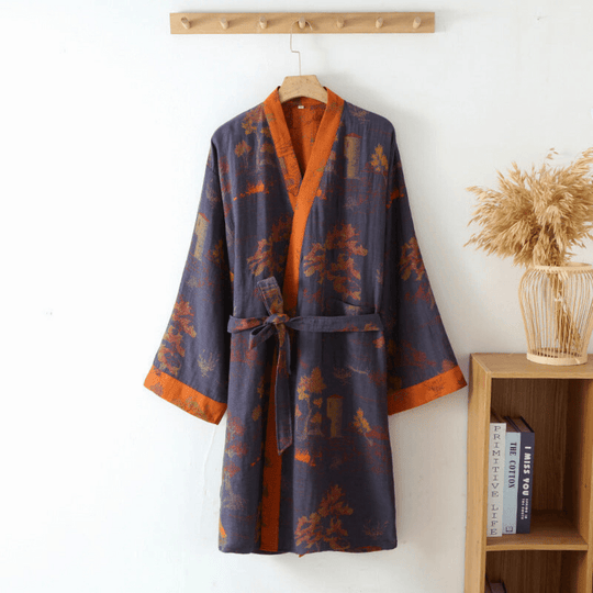 Kvinne Badekåpe Kimono Retrodesign 1