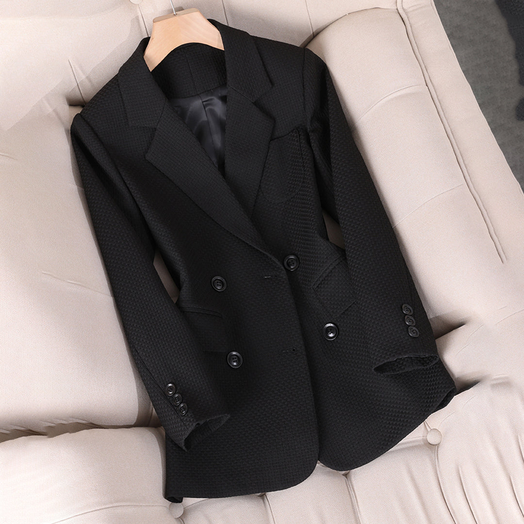 Kvinne Blazer Dobbelspent Skreddersydd Passform 1