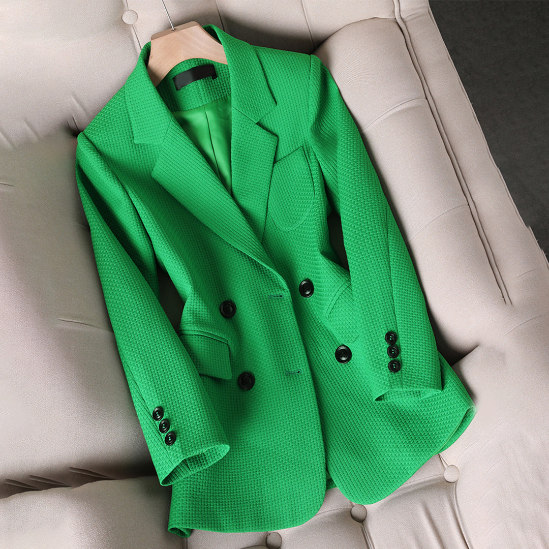 Kvinne Blazer Dobbelspent Skreddersydd Passform 2
