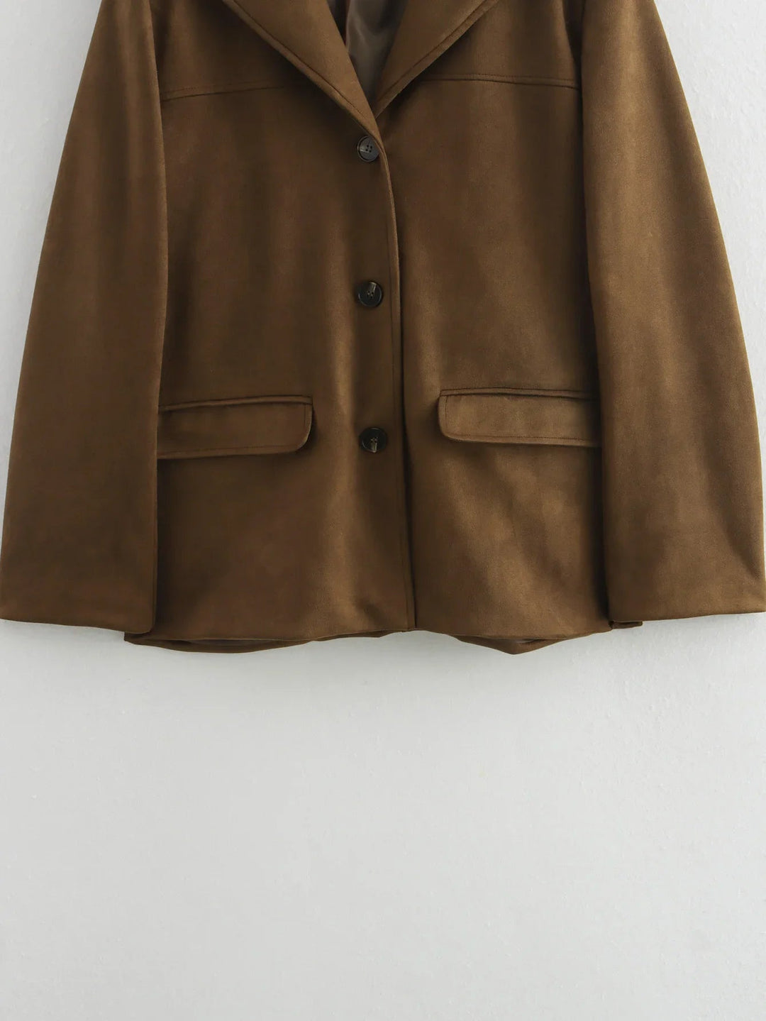 Kvinne Blazer Jakke med Cropped Passform 5