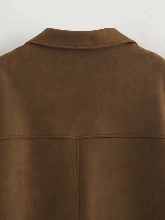 Kvinne Blazer Jakke med Cropped Passform 8