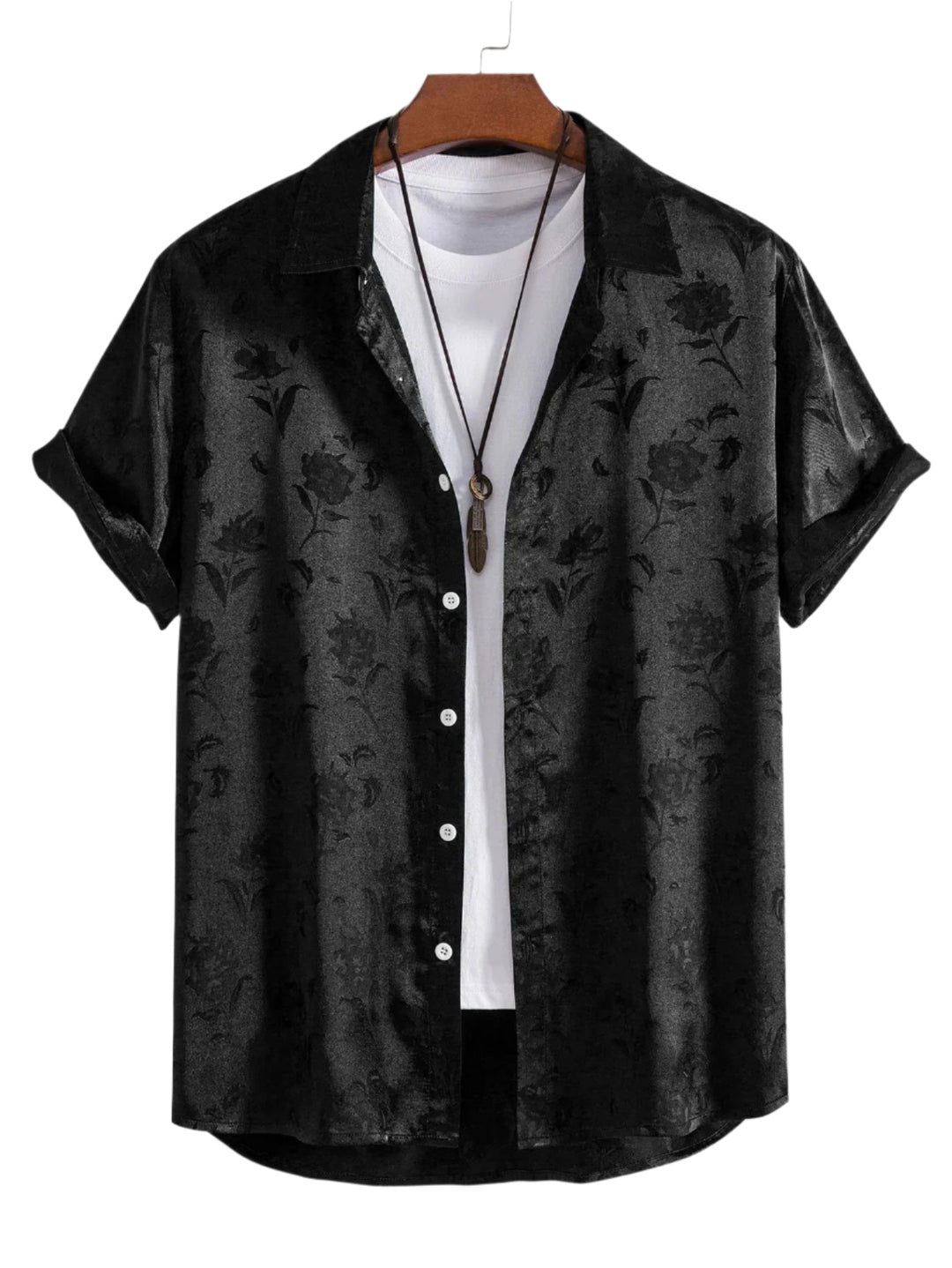 Kvinne Bluse Avslappet 100% Bomull Med Broderte Blomsterdetaljer 0