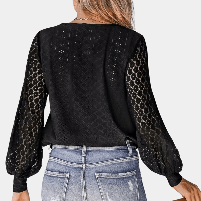 Kvinne Bluse V-hals Blonde 5