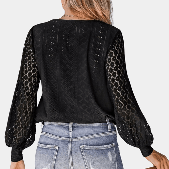 Kvinne Bluse V-hals Blonde 5