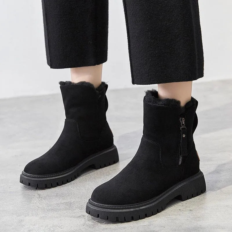 Kvinne Casual Boots Chic Design Ortopedisk Åndbart Materiale 2