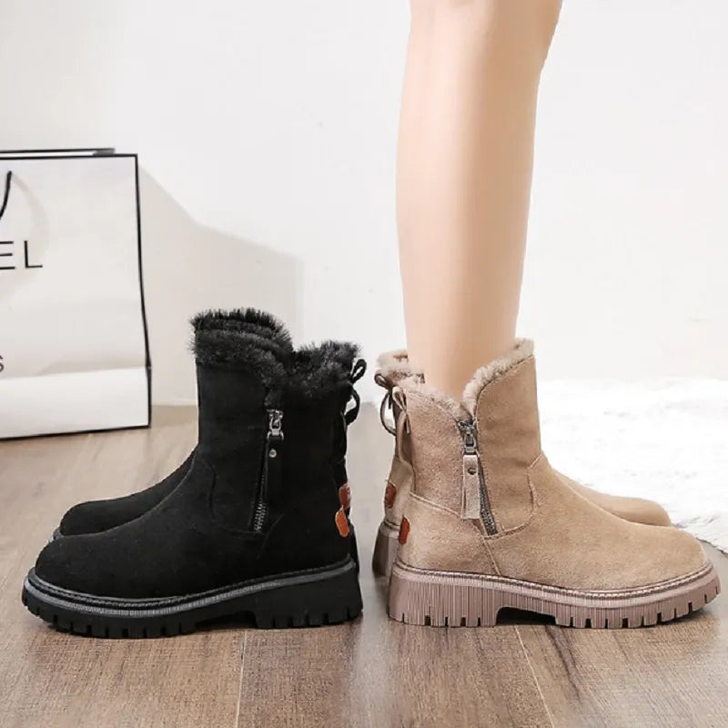 Kvinne Casual Boots Chic Design Ortopedisk Åndbart Materiale 3