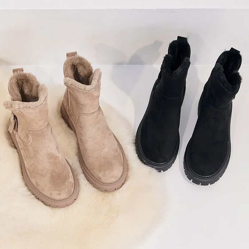 Kvinne Casual Boots Chic Design Ortopedisk Åndbart Materiale 5
