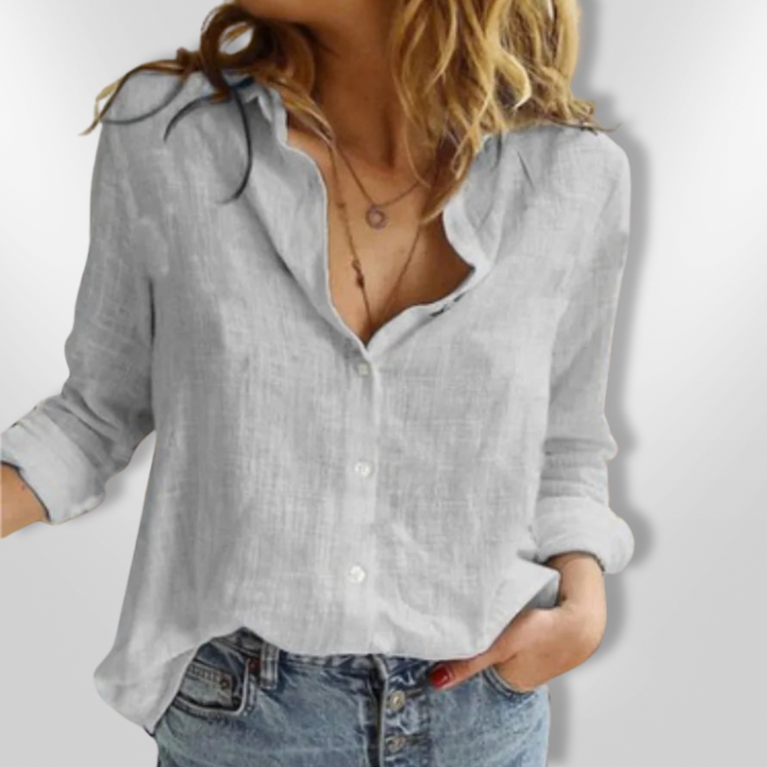 Kvinne Chemise Knappe Design Myk Bomull med Fuglemotiv 10