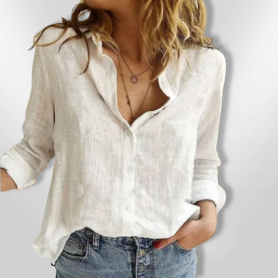 Kvinne Chemise Knappe Design Myk Bomull med Fuglemotiv 7