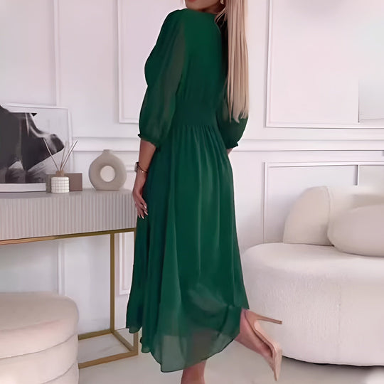 Kvinne Chiffon Kjole Lett Silkeaktig Stil 4