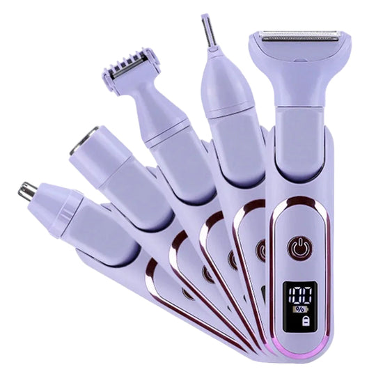 Kvinne Elektrisk Barbermaskin All-in-One Trådløs Med Justerbar Vinkel 0