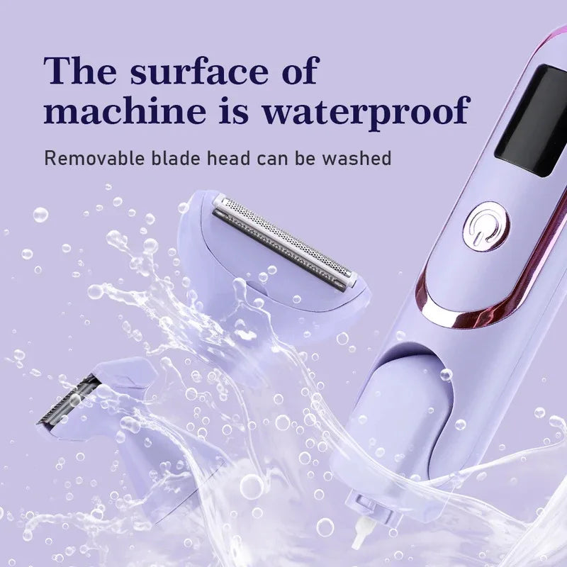 Kvinne Elektrisk Barbermaskin All-in-One Trådløs Med Justerbar Vinkel 5