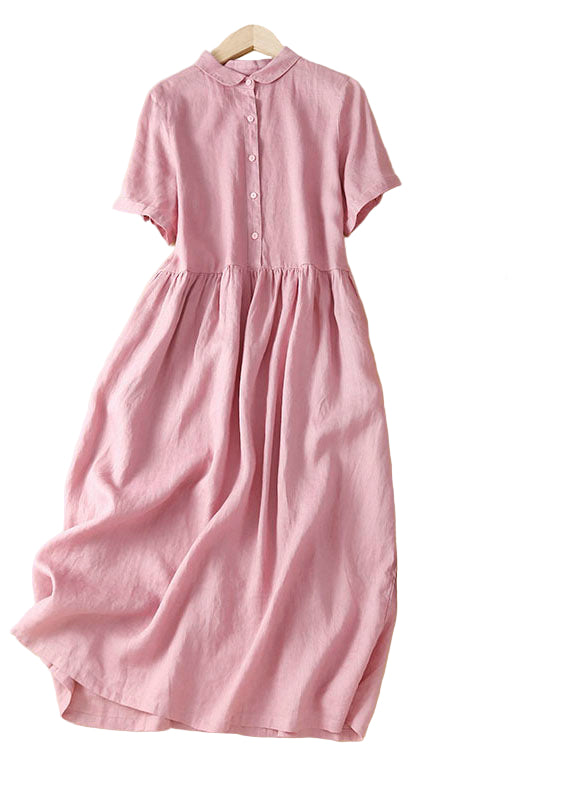 Kvinne Feriekjole med Peter Pan Krage 0