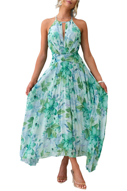 Kvinne Floral Charm Kjole Elegant Polyester 0