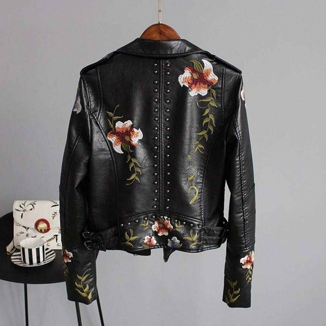 Kvinne Jakke Blomstret Design 3