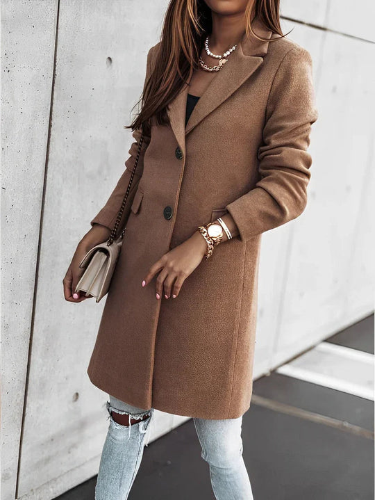Kvinne Kappa med Långa Ermer Oversized V-ringning 2