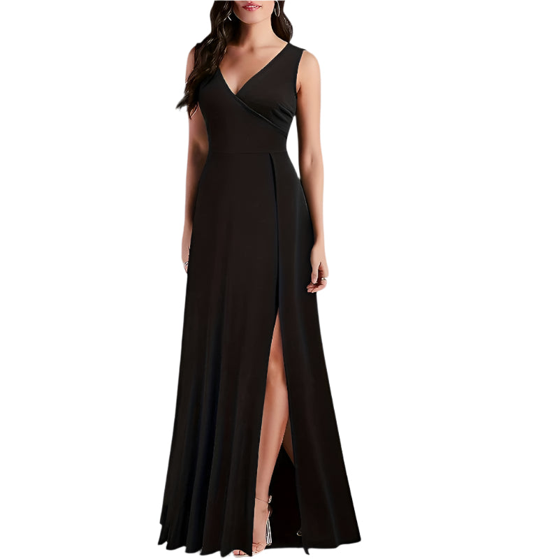 Kvinne Maxi Kjole A-Linje Polyester 0
