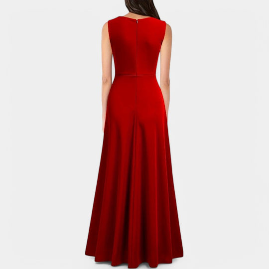 Kvinne Maxi Kjole A-Linje Polyester 1