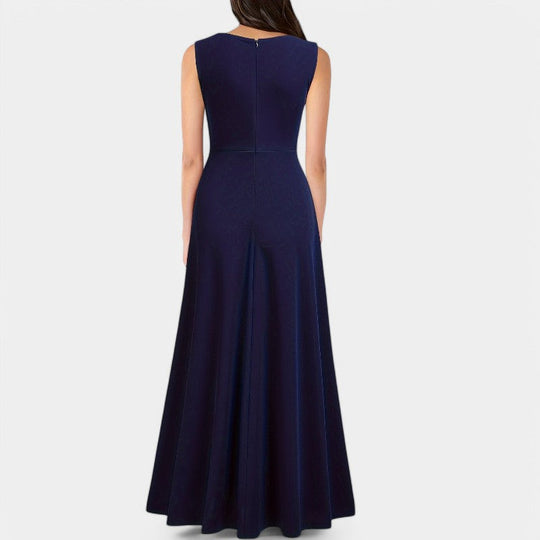 Kvinne Maxi Kjole A-Linje Polyester 6