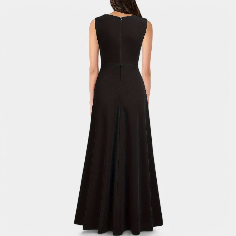 Kvinne Maxi Kjole A-Linje Polyester 8
