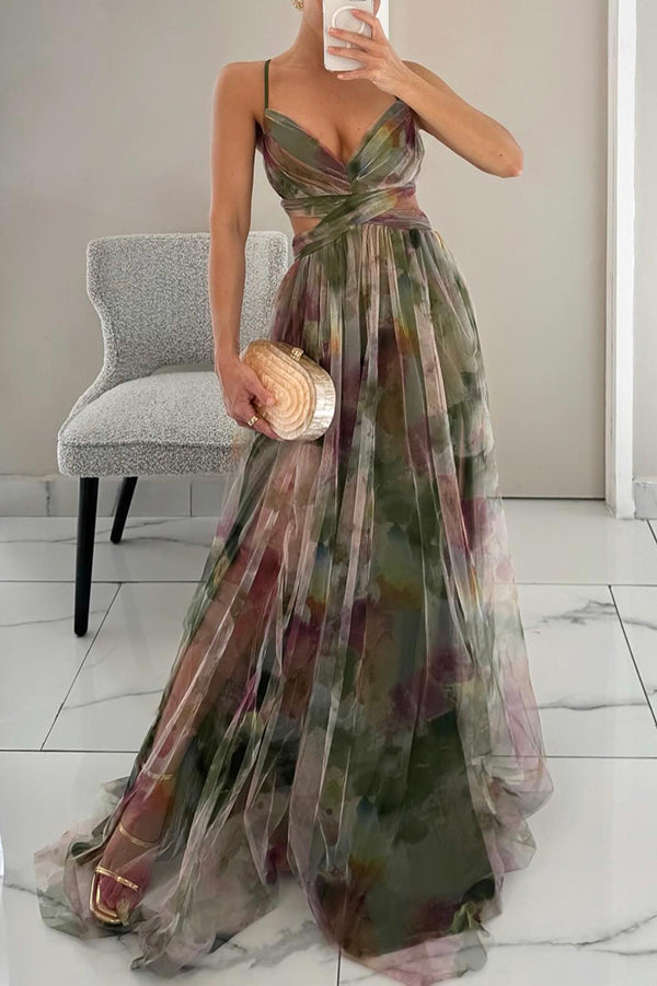 Kvinne Maxi Kjole Blomster Mønster 9