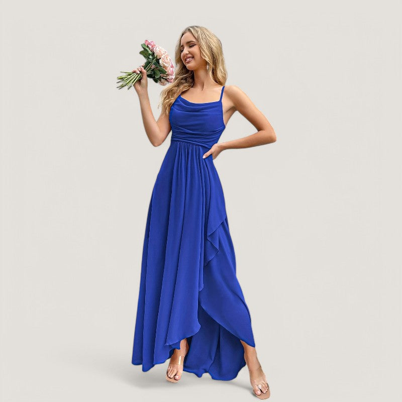 Kvinne Maxi Kjole Chiffon Uten Ermer Til Bryllup 4