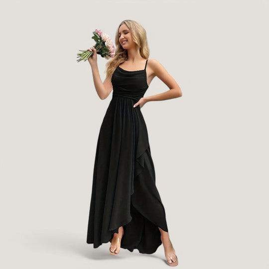 Kvinne Maxi Kjole Chiffon Uten Ermer Til Bryllup 5