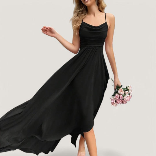 Kvinne Maxi Kjole Chiffon Uten Ermer Til Bryllup 7