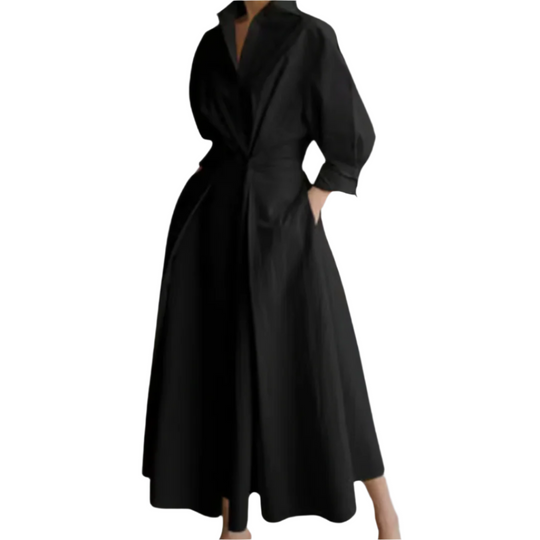 Kvinne Maxi Kjole Elegant Lang Pustende Stoff for Bryllup og Anledninger 0