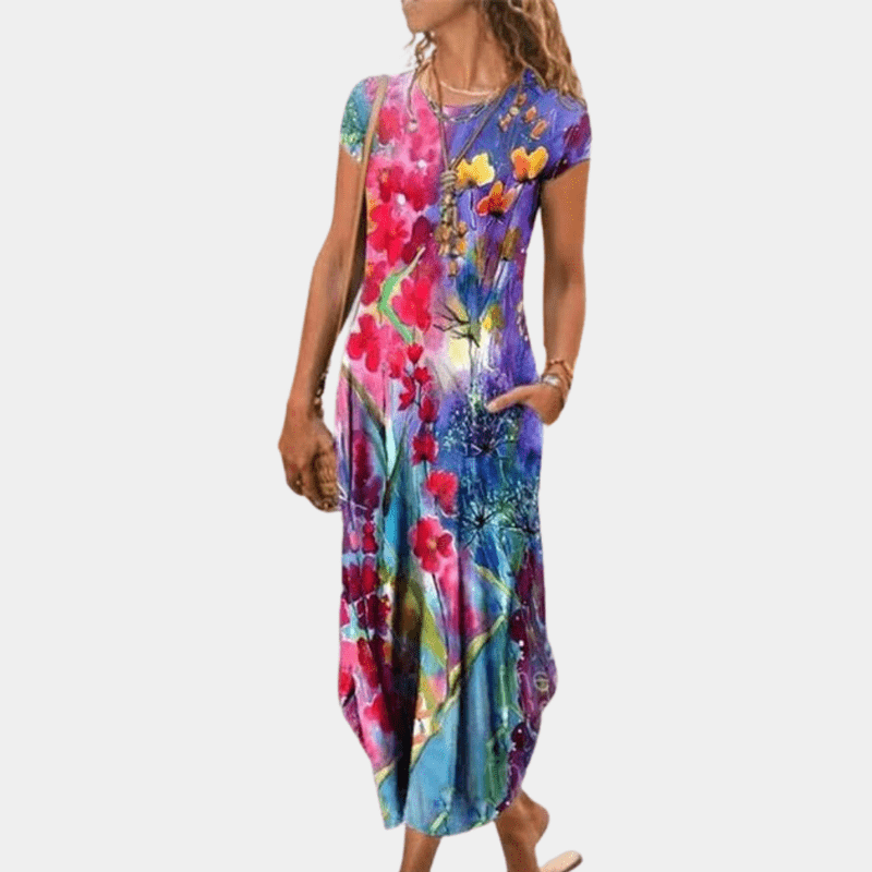 Kvinne Maxi Kjole Tidløst Design Mykt Stoff Bryllup 2