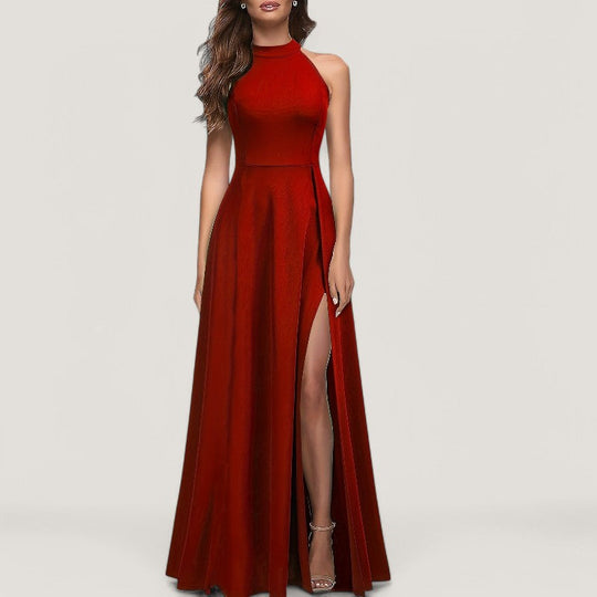 Kvinne Maxi Kjole Uten Ermer Elegant 1
