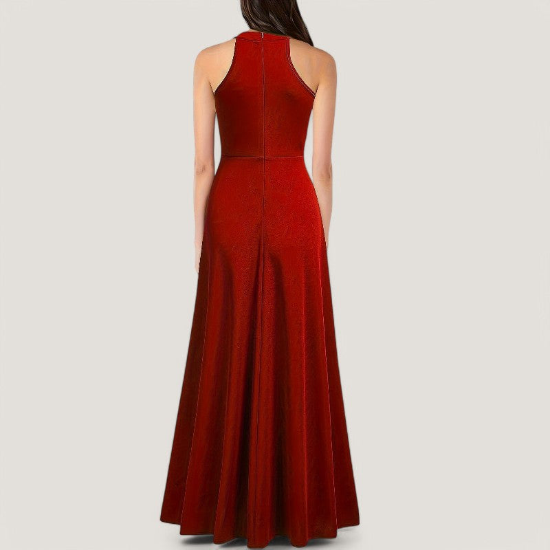 Kvinne Maxi Kjole Uten Ermer Elegant 2
