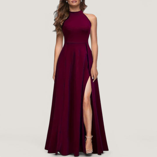 Kvinne Maxi Kjole Uten Ermer Elegant 3