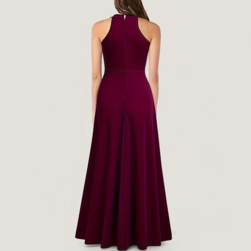 Kvinne Maxi Kjole Uten Ermer Elegant 4