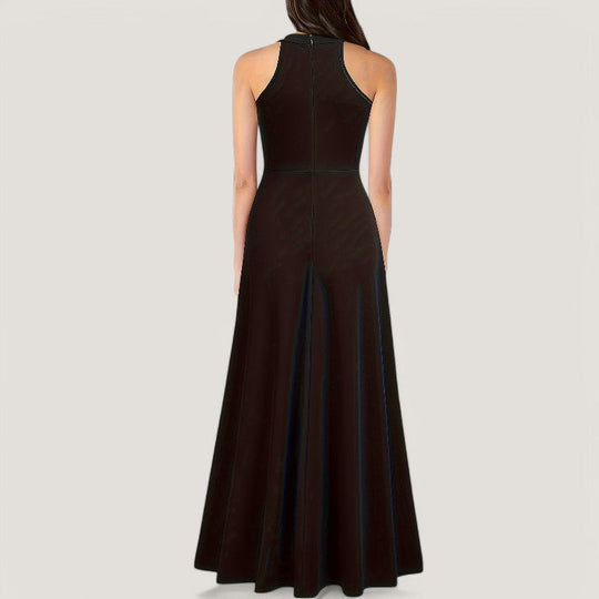 Kvinne Maxi Kjole Uten Ermer Elegant 7