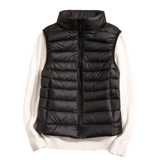 Kvinne Puffer Vest Uten Ermer Lett og Varm 0